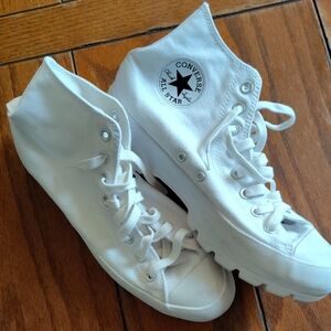 Converse All Star White Canvas High-Tops